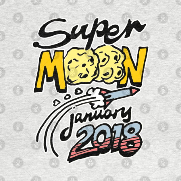 Supermoon / Super Moon January 2018 by sketchnkustom